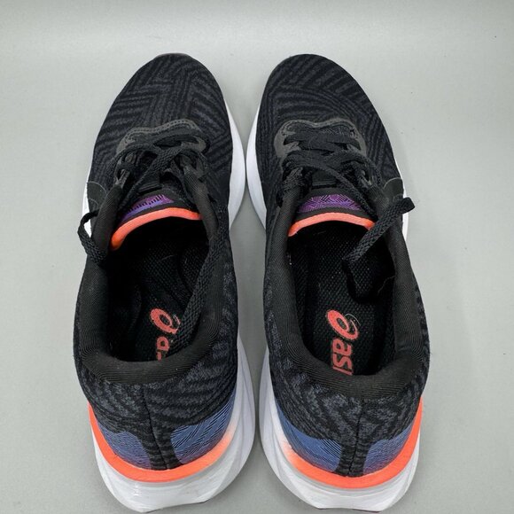 Asics Roadblast Womens Size 8 Black White Athletic Running Shoes Sneakers - Picture 7 of 9